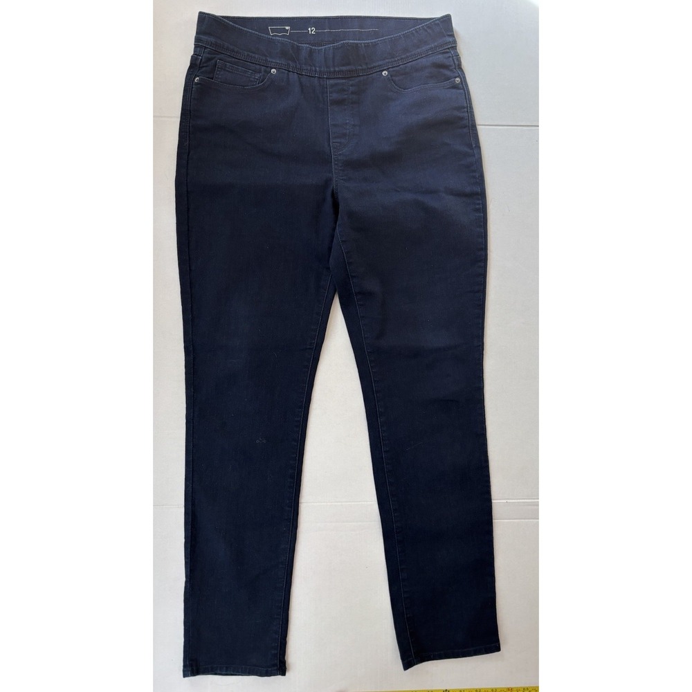 Levi's Pull On Skinny Jeans Women's Sz 12 Dark Wash
